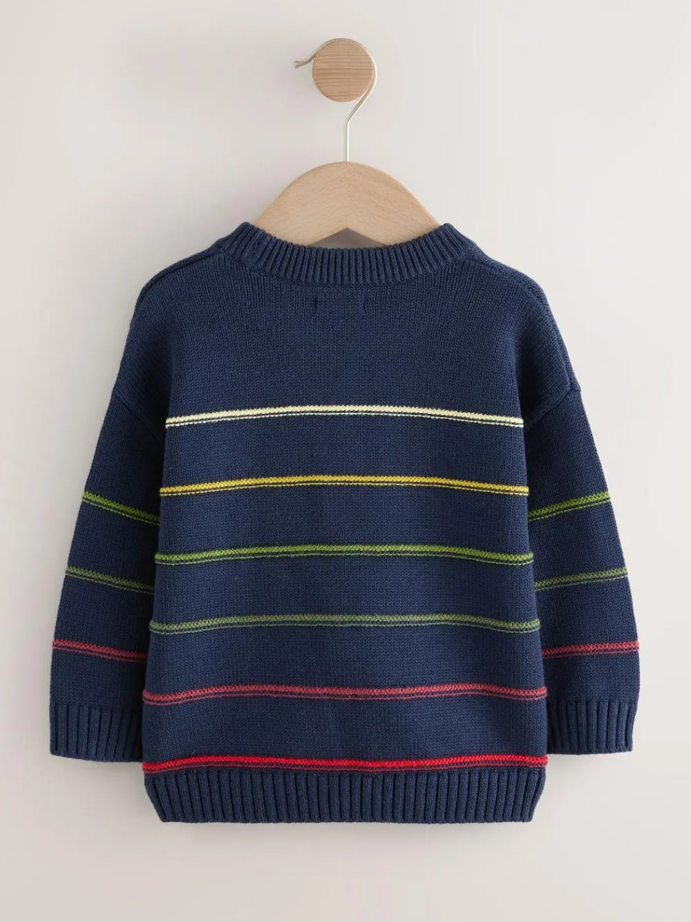 Next Navy Blue Stripe Knitted Jumper (3mths-7yrs)^BOY Knitwear|Knitwear