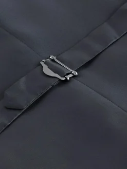 Clearance Next Navy Blue Striped Wool Blend Suit Waistcoat