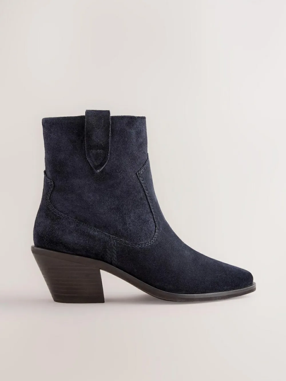 Next Standard/Wide Fit Cowboy Block Heel Ankle Boots^Women Boots & Wellies|Boots