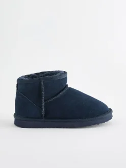 Next Suede Warm Lined Ankle Slipper Boots^BOY Nightwear
