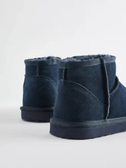 Next Suede Warm Lined Ankle Slipper Boots^BOY Nightwear
