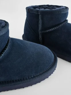 Next Suede Warm Lined Ankle Slipper Boots^BOY Nightwear