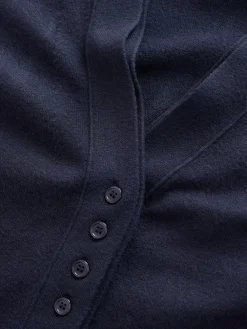 Next Navy Blue Supersoft V-Neck Cardigan With Pockets