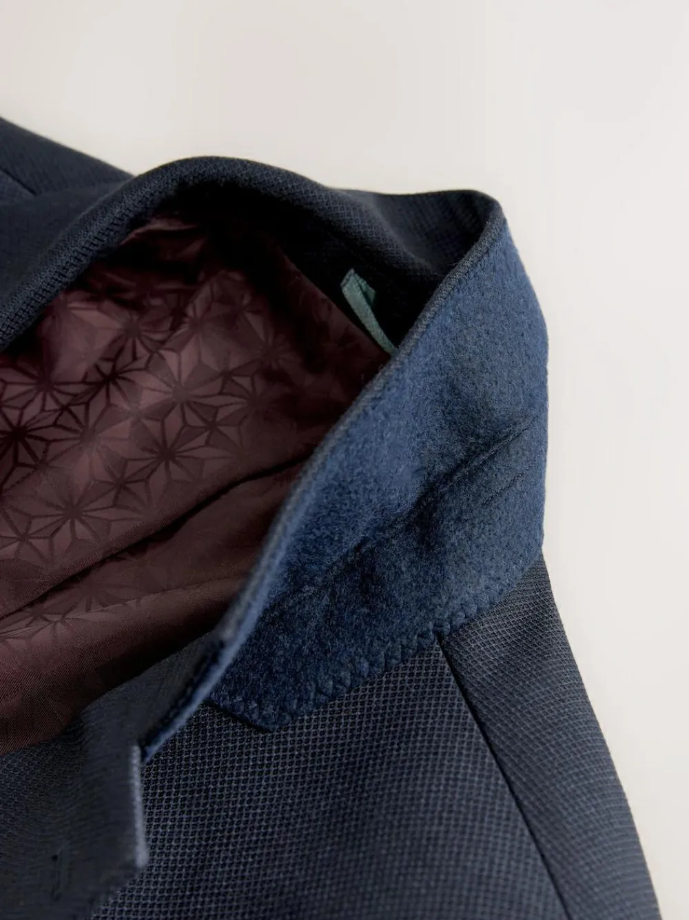 Clearance Next Tailored Fit Textured Suit Jacket Navy Blue