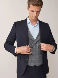 Clearance Next Tailored Fit Two Button Suit Jacket Navy Blue