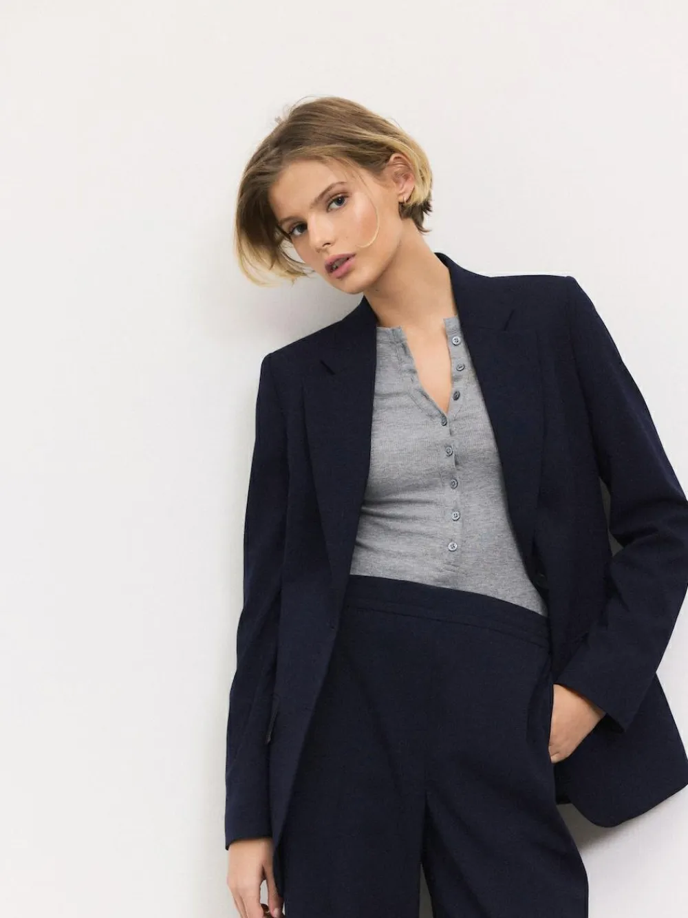 Next Tailored Single Breasted Blazer With Wool^Women Blazers|Suits & Tailoring