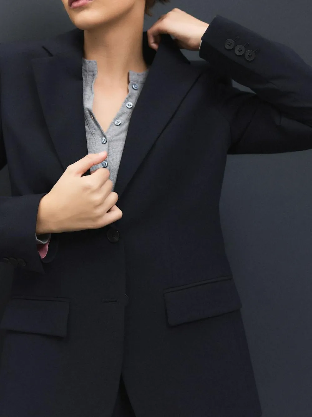 Next Tailored Single Breasted Blazer With Wool^Women Blazers|Suits & Tailoring