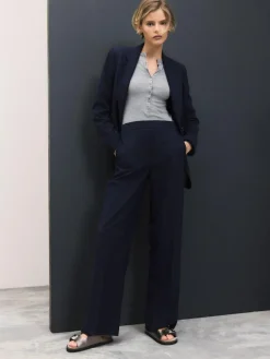 Next Tailored Wide Leg Trousers With Wool^Women Suits & Tailoring|Pants