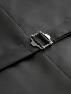 Next Navy Blue Textured Suit Waistcoat^ Vests