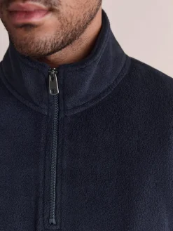 New Next Thermal Fleece Half Zip Navy Blue