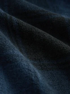 Next Navy Blue Thermal Fleece Bottoms Long Sleeve Hoodies Set^ Pyjamas