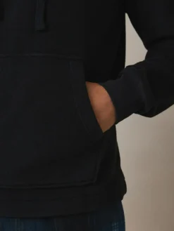 Next Navy Blue Thermal Fleece Bottoms Long Sleeve Hoodies Set^ Pyjamas