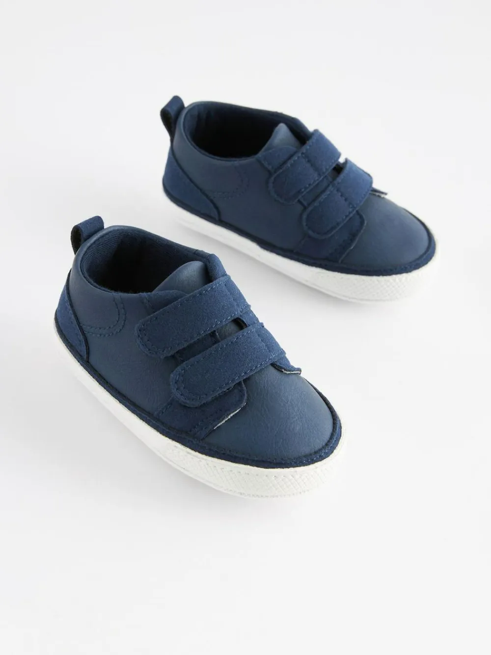 Hot Next Navy Blue Touch Fastening Baby Trainers (0-2mths)