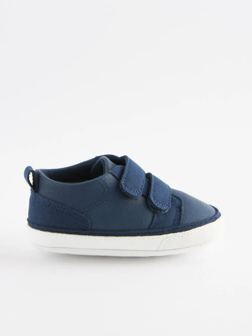 Hot Next Navy Blue Touch Fastening Baby Trainers (0-2mths)