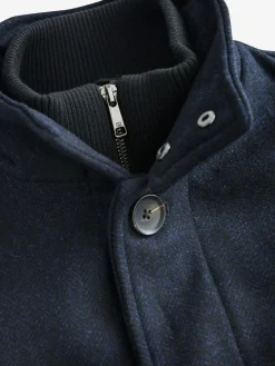 Next Wool Blend Mock Gilet Herringbone Padded Coat^ Coats & Jackets|Coats & Jackets