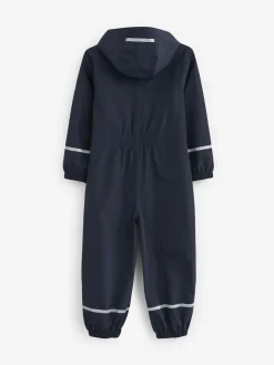 Clearance Next Zip Hooded Waterproof Puddlesuit (12mths-10yrs) Navy Blue