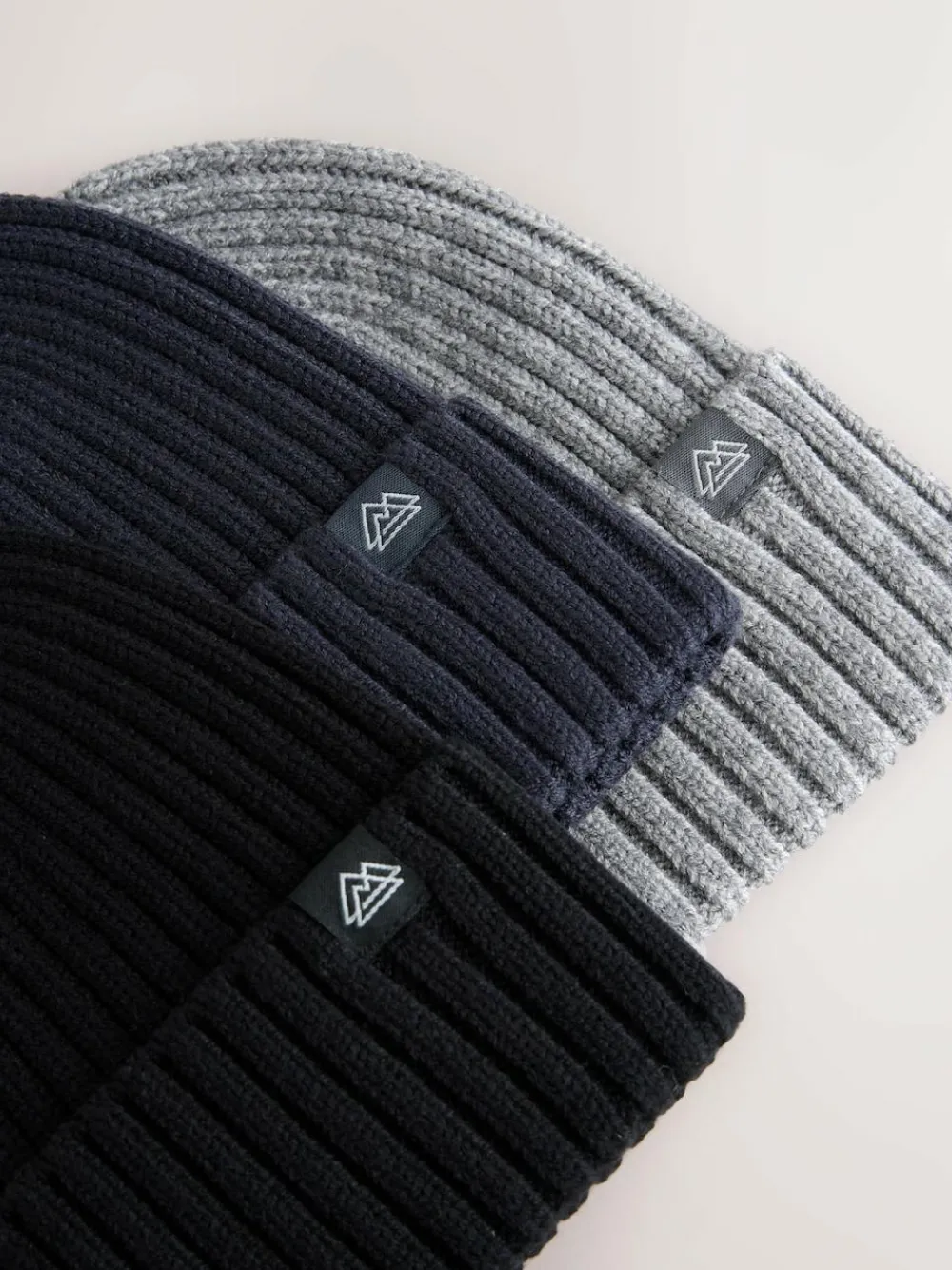 Next Knitted Beanie Hats 3 Pack (1-16yrs)^BOY Hats