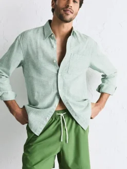 Clearance Next Motionflex 5 Inch Swim Shorts 2 Pack Navy Blue/Green