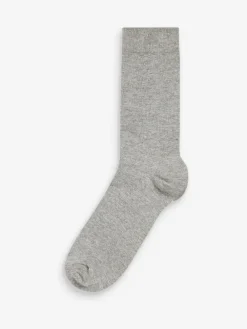 Online Next Navy Blue/Grey/Black 7 Pack Mens Cotton Rich Socks