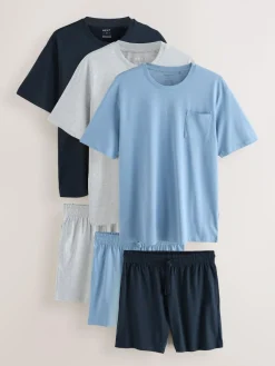 Next Jersey Pyjamas Shorts Set 3 Pack^ Pyjamas|Nightwear
