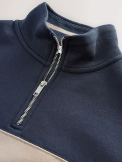 Next Quarter Zip Colour Blocking Sweatshirt^ Sweatshirts & Hoodies|Sweatshirts & Hoodies