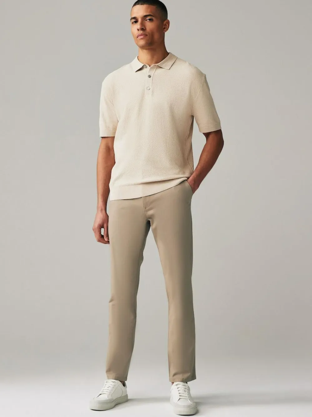 Next Slim Fit Stretch Chino Trousers 2 Pack^ Pants & Chinos