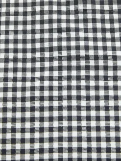 Next Navy Blue/White Gingham Check Easy Iron Button Down Short Sleeve Oxford Shirt^ Shirts