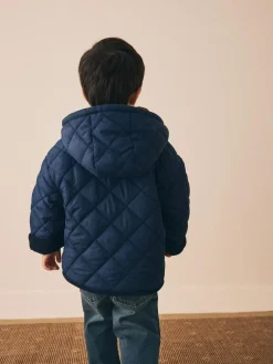 Next Borg Lined Quilted Coat (3mths-7yrs)^BOY Coats, Jackets & Pramsuits|Coats, Jackets & Pramsuits