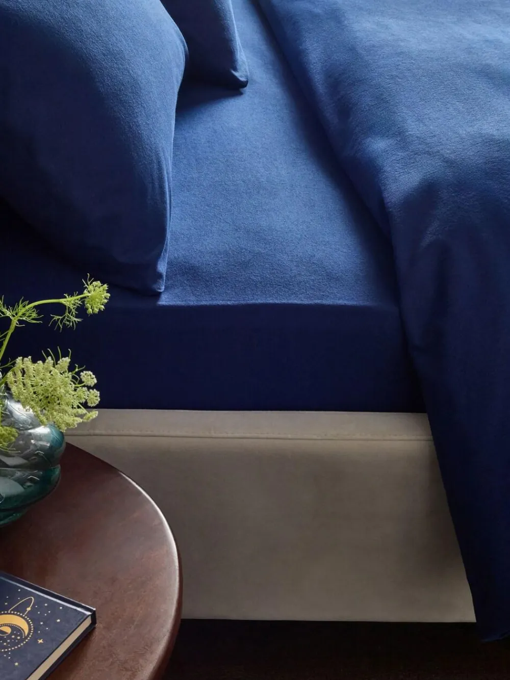 Next Navy Brushed Cotton Supersoft Deep Fitted Sheet^ Bedsheets & Pillow Cases