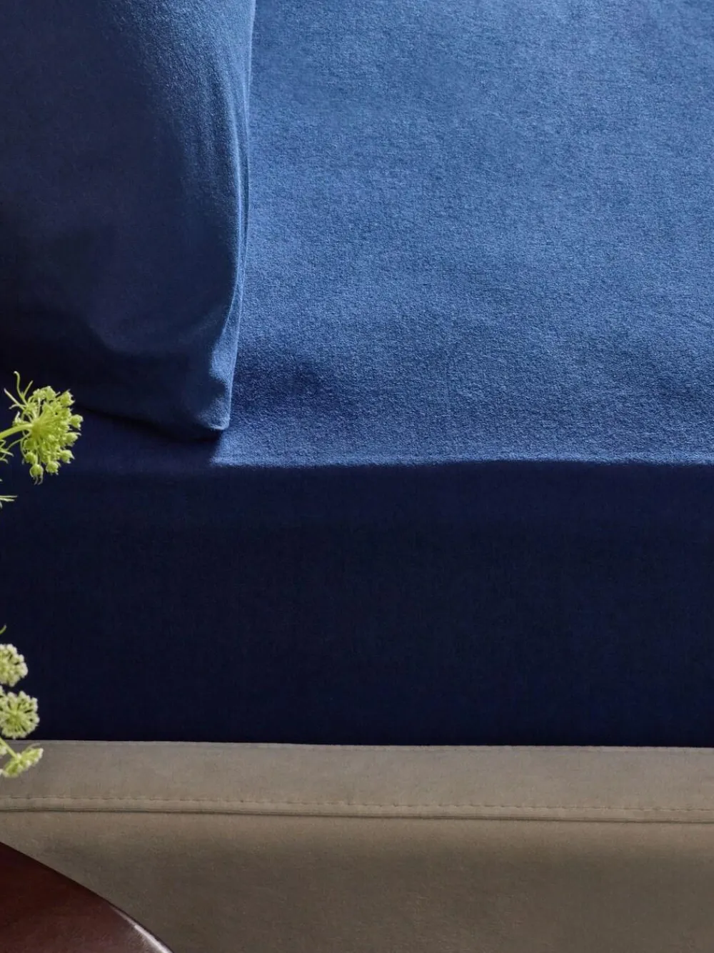 Next Navy Brushed Cotton Supersoft Deep Fitted Sheet^ Bedsheets & Pillow Cases