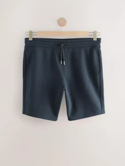 Hot Next Brushed Jersey Zip Pocket Shorts Navy