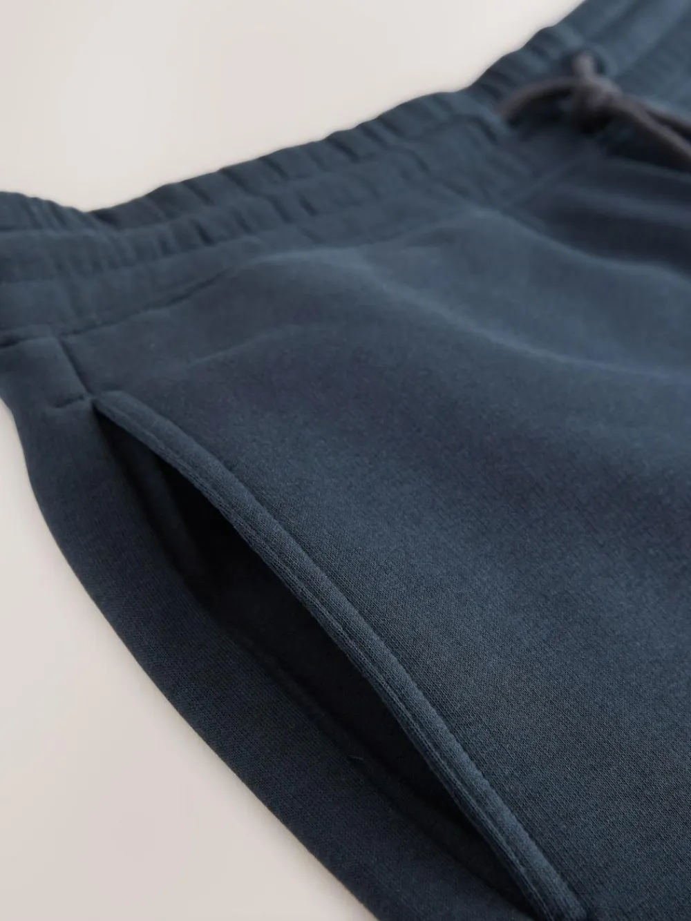 Hot Next Brushed Jersey Zip Pocket Shorts Navy