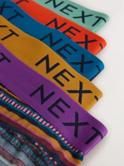 Outlet Next 5 Pack Cotton Rich Briefs Navy Burgundy Spot Stripe