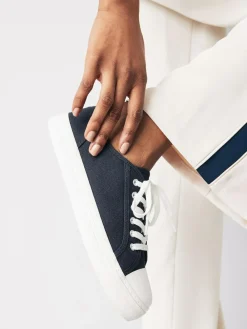 Next Canvas Baseball Trainers^Women Sneakers