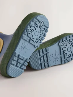 Next Navy Colourblock Warm Lined Ankle Wellies^BOY Baby Boys|Baby Boys