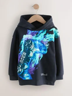 Discount Next Navy Controller Older Boys Graphic Print Hoodie (3-16yrs)