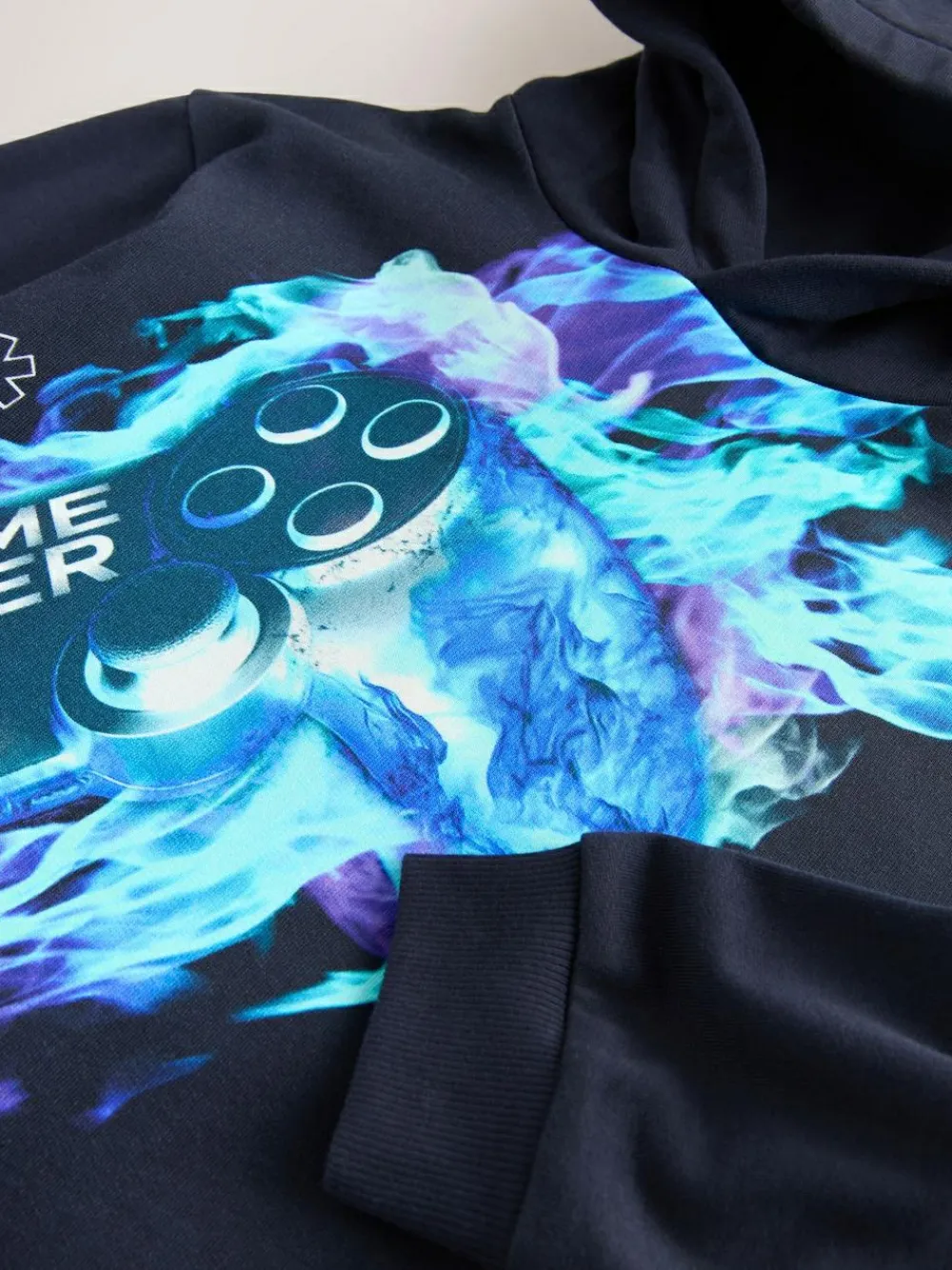 Discount Next Navy Controller Older Boys Graphic Print Hoodie (3-16yrs)