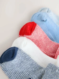 Next Embroidered Roll Top Socks 5 Pack (0mths-2yrs)^BOY Cosy Club|Socks