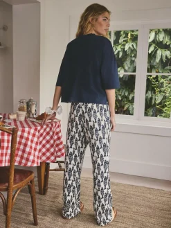 Best Next Navy Fish Cotton Short Sleeve Pyjamas