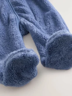 Next Fleece Baby Pramsuit (0mths-2yrs) Navy