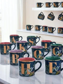 Next Navy Hummingbird Alphabet Mug^ Mugs & Cups