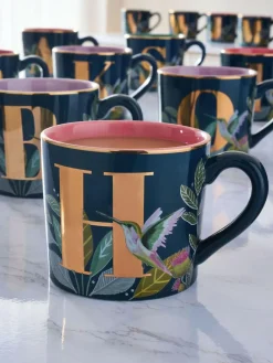 Next Navy Hummingbird Alphabet Mug^ Mugs & Cups