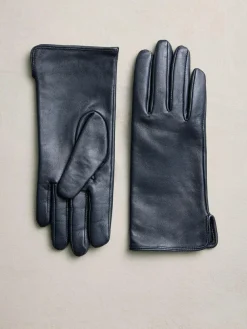 Next Navy Leather Gloves^Women Hats, Gloves & Scarves|Hats, Gloves & Scarves