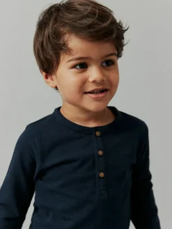 Next Long Sleeve Henley Neck T-Shirt (3mths-7yrs)^BOY T-Shirts