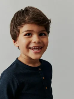 Next Long Sleeve Henley Neck T-Shirt (3mths-7yrs)^BOY T-Shirts