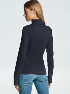 Clearance Next Long Sleeve Ribbed Roll Neck Top Navy