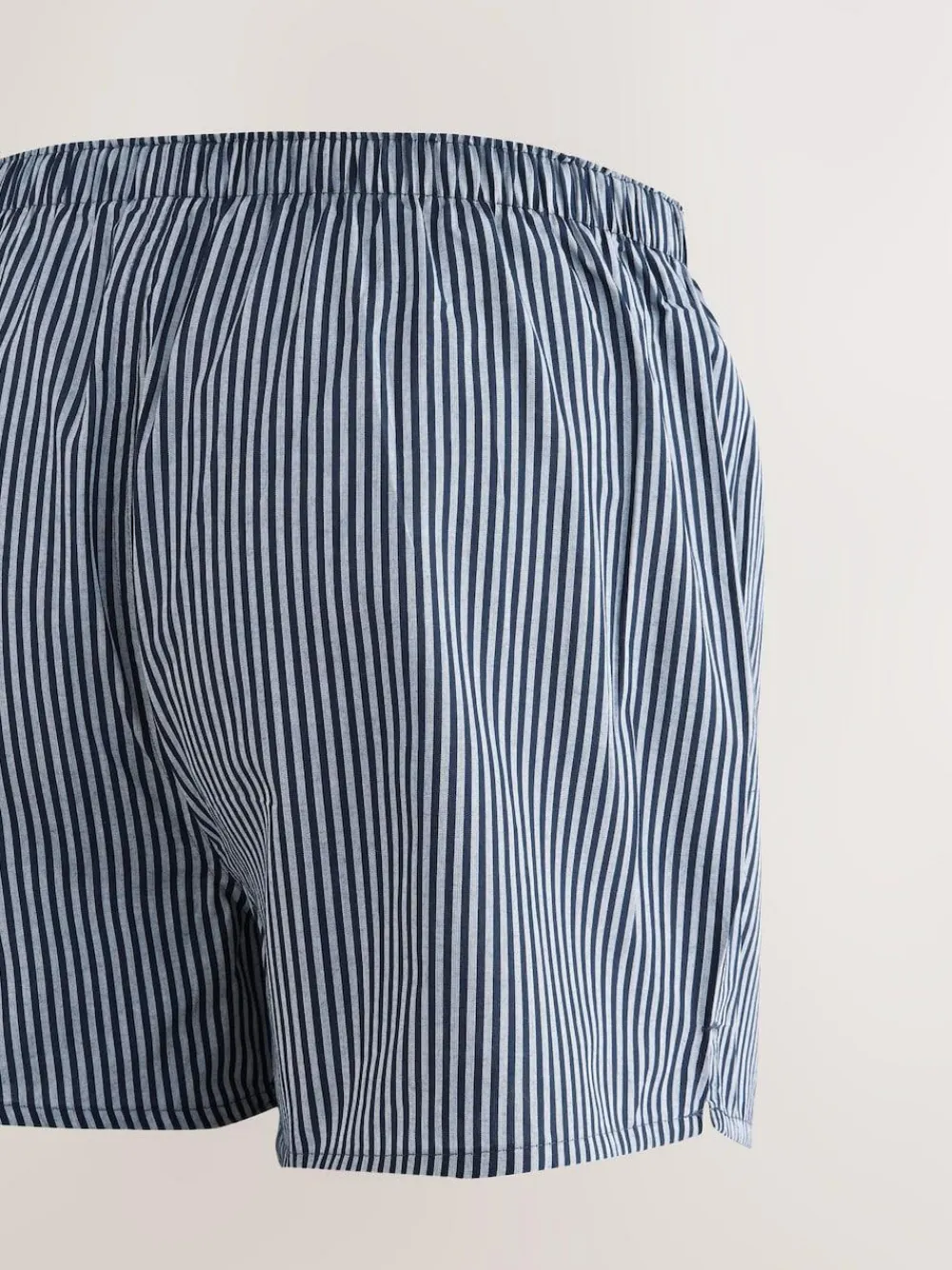 Next Navy Mixed Pattern 8 pack Woven Pure Boxers