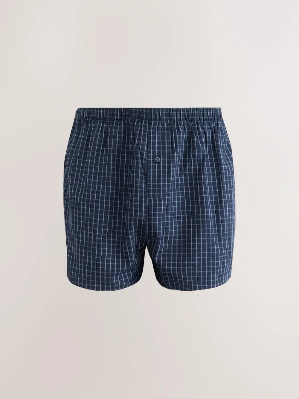 Next Navy Mixed Pattern 8 pack Woven Pure Boxers