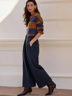 Next N. Premium Herringbone Culottes With Wool^Women Pants