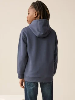 Hot Next Navy Neon Car Older Boys Graphic Print Hoodie (3-16yrs)